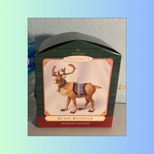 Lot 004: Ready Reindeer Hallmark Keepsake Ornament.