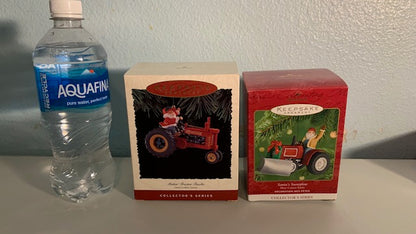 Lot 005: Tractor Ornaments - set of 2