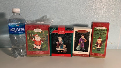 Lot 010: Santa Ornaments - set of 4