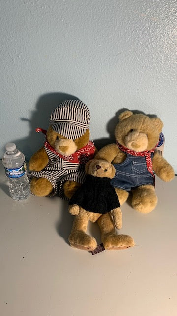 Lot 047: Bear Plushies - set of 3