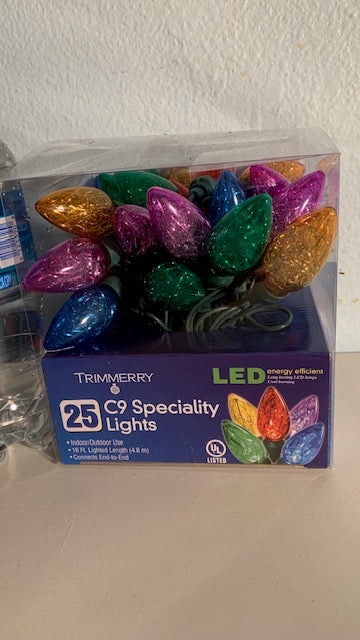 Lot 060: Colored Christmas Lights- set of 3